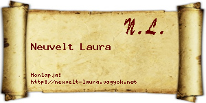 Neuvelt Laura névjegykártya